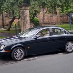 Jaguar wedding car leigh